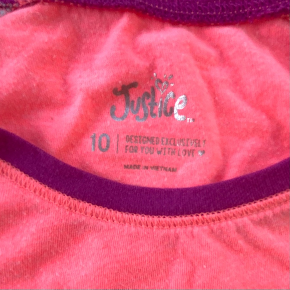 Justice Active Equestrian Hooded Jacket and Long Sleeve Tee, Girls Size 8/10 - Picture 10 of 15